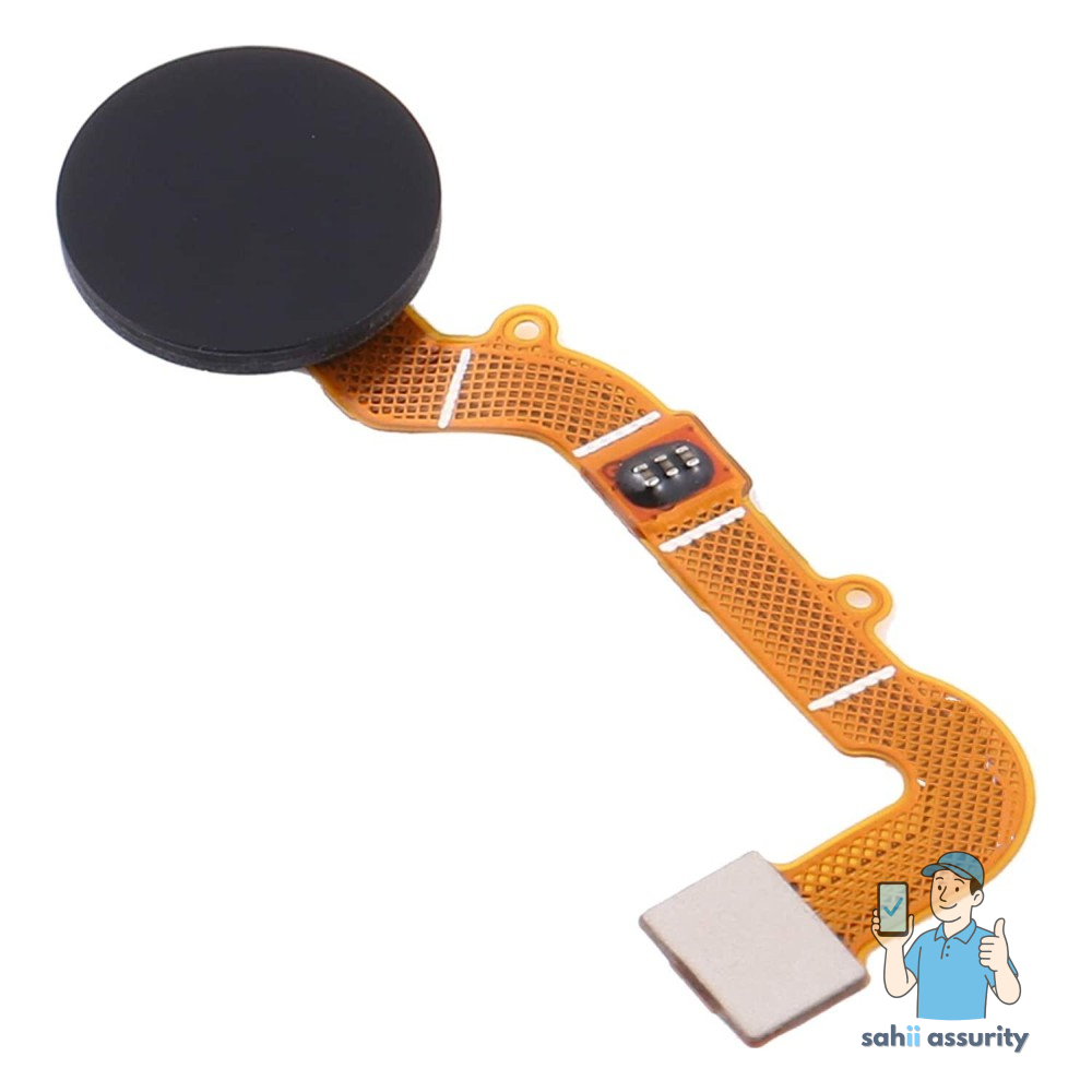 Fingerprint Sensor with Flex Cable for Xiaomi Redmi 9 Prime Black thumbnail